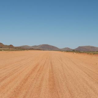 View down the runway.