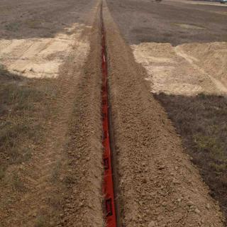 Trench new supply to PAPI